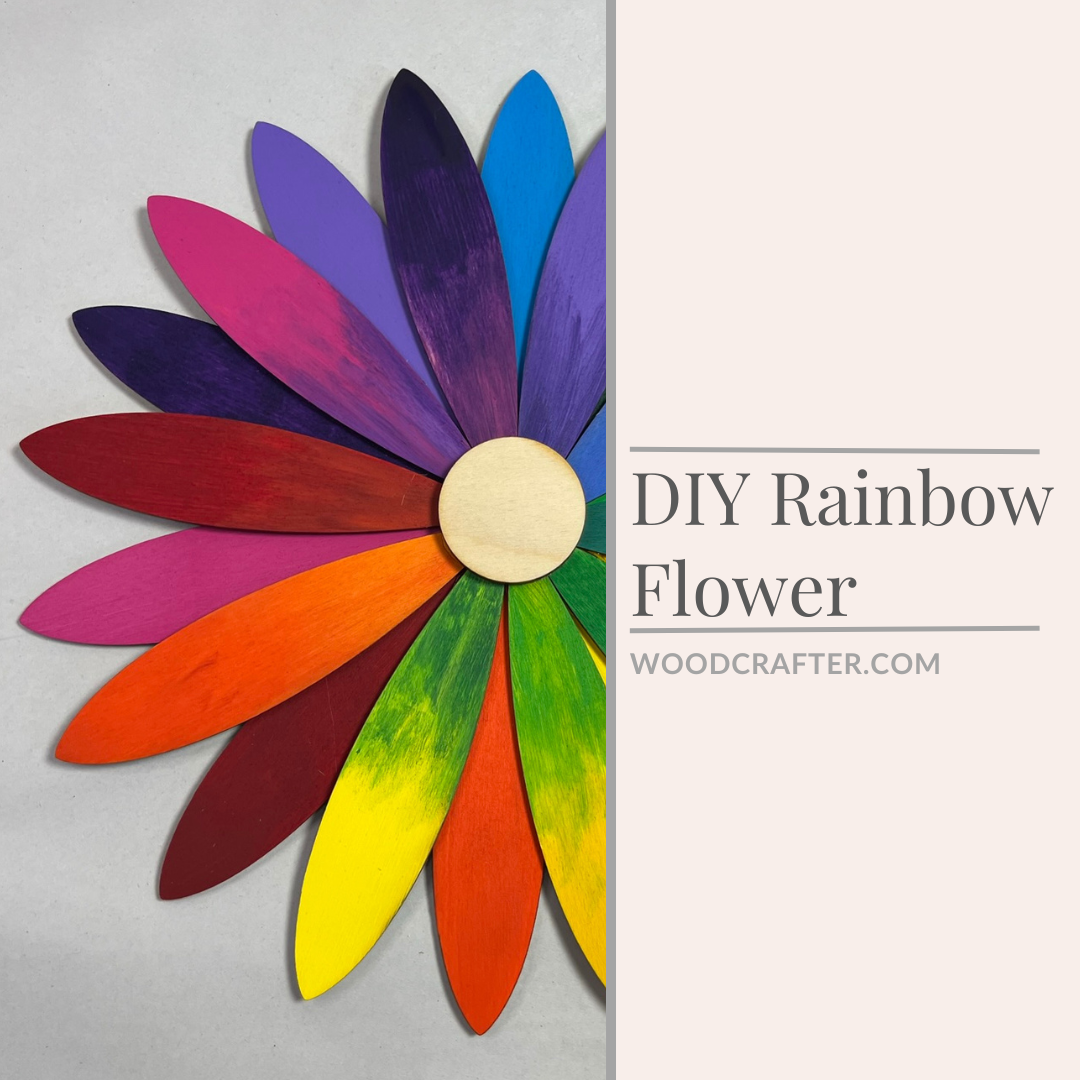 DIY Rainbow Flower 
